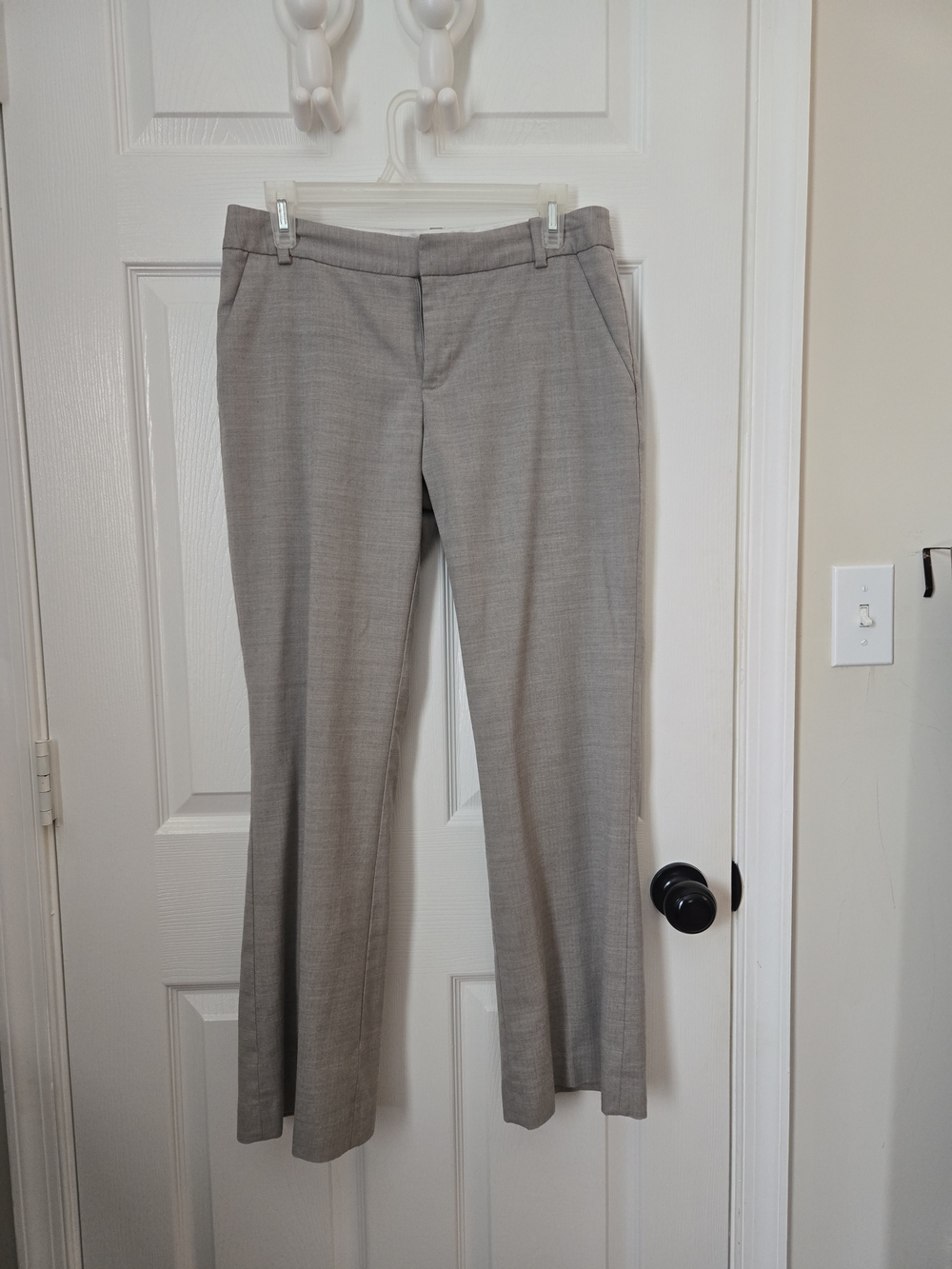 Banana Republic Light Gray Tailored Work Trousers